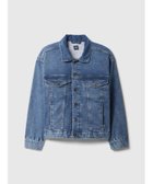 【ギャップ/GAP / KIDS】のオーバーサイズ スーパーソフト アイコン デニムジャケット (キッズ) MEDIUM_WASH|ID: prp329100004987665 ipo3291000000037363931