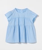 【ユナイテッドアローズ/UNITED ARROWS / KIDS】のスカラップ フリルブラウス / キッズ 140cm-160cm 大人の最旬トレンドファッション＆コーディネート founy(ファウニー) ファッション Fashion キッズファッション Fashion for Kids ギャザー Gathered, Ruffled スカラップ Scallop, Scalloped Edge デニム Denim, Jeans Material フリル Frill, Ruffle ボトム Bottoms, Lower Wear アウトレット Outlet / Clearance おすすめ Recommended / Our Picks thumbnail LT.BLUE|ID: prp329100004987675 ipo3291000000037364060
