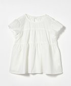 【ユナイテッドアローズ/UNITED ARROWS / KIDS】のスカラップ フリルブラウス / キッズ 140cm-160cm 大人の最旬トレンドファッション＆コーディネート founy(ファウニー) ファッション Fashion キッズファッション Fashion for Kids ギャザー Gathered, Ruffled スカラップ Scallop, Scalloped Edge デニム Denim, Jeans Material フリル Frill, Ruffle ボトム Bottoms, Lower Wear アウトレット Outlet / Clearance おすすめ Recommended / Our Picks thumbnail WHITE|ID: prp329100004987675 ipo3291000000037364061