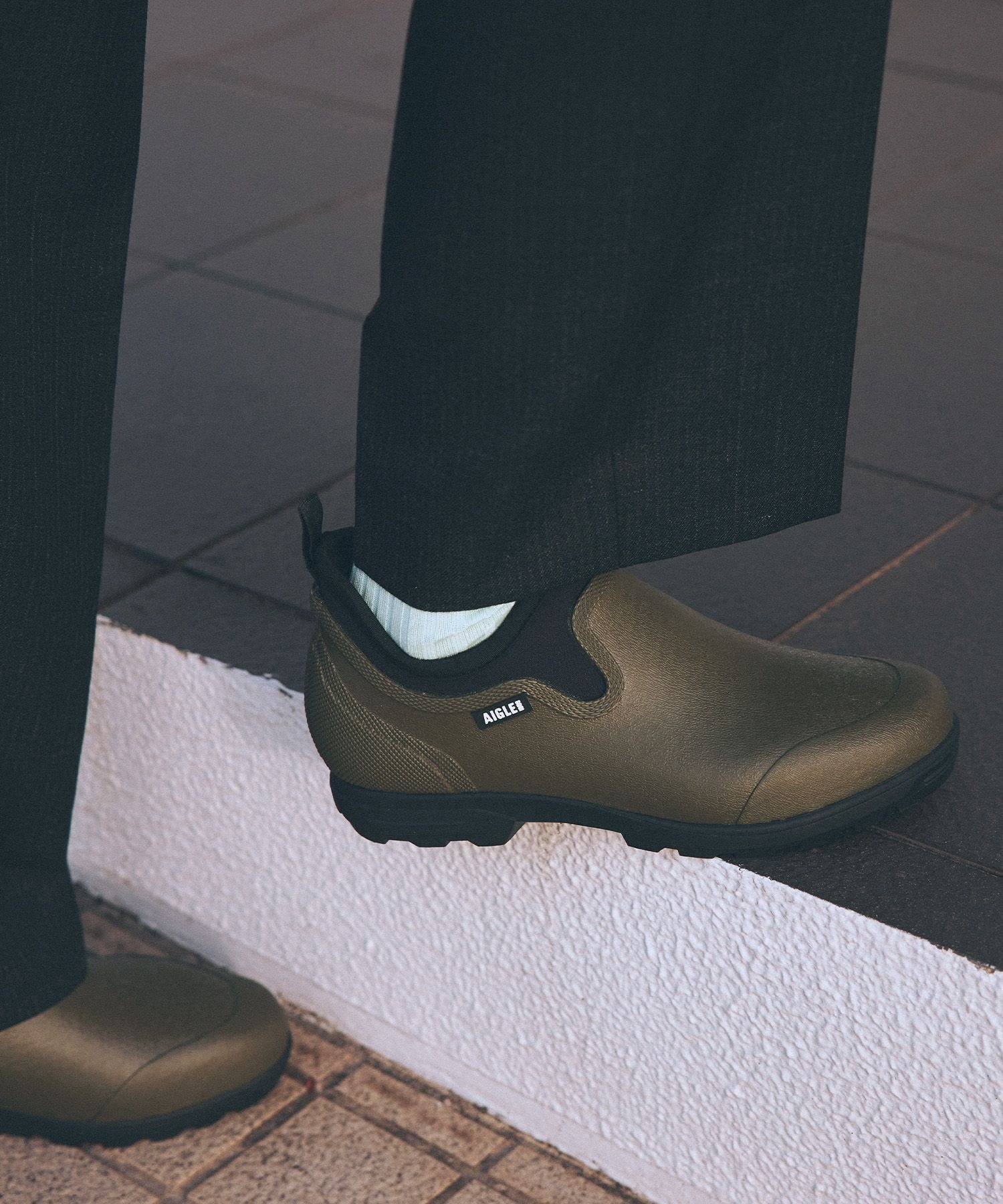 【エーグル/AIGLE】の全天候対応 防水 レスフォープラス2 ショートブーツ / レインシューズ インテリア・キッズ・メンズ・レディースファッション・服の通販 founy(ファウニー) 　ファッション　Fashion　レディースファッション　Fashion for Women　アウトドア　Outdoor Clothing　アンクル　Ankle-Length Design　インソール　Shoe Insole　シューズ　Shoes, Footwear　ショート　Short, Short Length　スリッポン　Slip-On, Loafer　フィット　Fit, Slim Fit　レギュラー　Regular, Standard Fit　グリーン系その他|ID: prp329100004987706 ipo3291000000037364284
