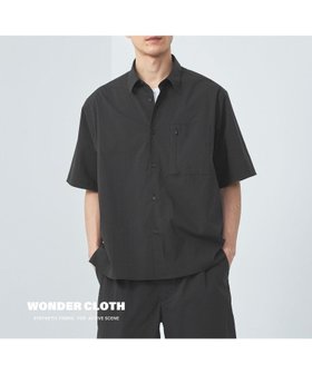 【ユナイテッドアローズ/UNITED ARROWS / MEN】のWONDER CLOTH ジャストルーズ レギュラーカラー 半袖 シャツ -ストレッチ・接触冷感・吸水速乾- 大人の最旬トレンドファッション＆コーディネート founy(ファウニー) ファッション Fashion メンズファッション Fashion for Men 春 Spring カットソー Cut and Sewn Top 吸水 Absorbent, Quick-Dry スクエア Square, Square Shape ストレッチ Stretch, Stretchy Fabric セットアップ Set-Up, Coordinated Outfit パターン Pattern, Design Print ポケット Pocket, Pocket Detail 半袖 Short Sleeve, Half Sleeve リラックス Relax, Relaxed Fit ルーズ Loose, Oversized レギュラー Regular, Standard Fit S/S・春夏 SS, Spring/Summer, Warm Season アウトレット Outlet / Clearance おすすめ Recommended / Our Picks 夏 Summer |ID:prp329100004987745