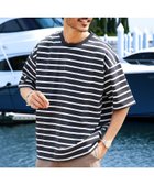 【その他のブランド/Other】のヘビーオンス ビッグシルエット 半袖 Tシャツ 26SS 大人の最旬トレンドファッション＆コーディネート founy(ファウニー) ファッション Fashion レディースファッション Fashion for Women トップス・カットソー Cut & Sew Tops シャツ・ブラウス・オフィスカジュアル Elegant Blouses & Button-Ups ロングTシャツ・Tシャツ Longline T-Shirts & Tees 春 Spring シンプル Simple, Minimal ビッグ Big, Oversized ボーダー Border, Stripe 半袖 Short Sleeve, Half Sleeve S/S・春夏 SS, Spring/Summer, Warm Season 再入荷 Restock / Back in Stock プチプライス・低価格 Affordable / Budget Price 夏 Summer 2026年 2026 2026春夏・S/S Spring/Summer 2026 SS26 thumbnail Bスミクロボーダー|ID: prp329100004987775 ipo3291000000037364842