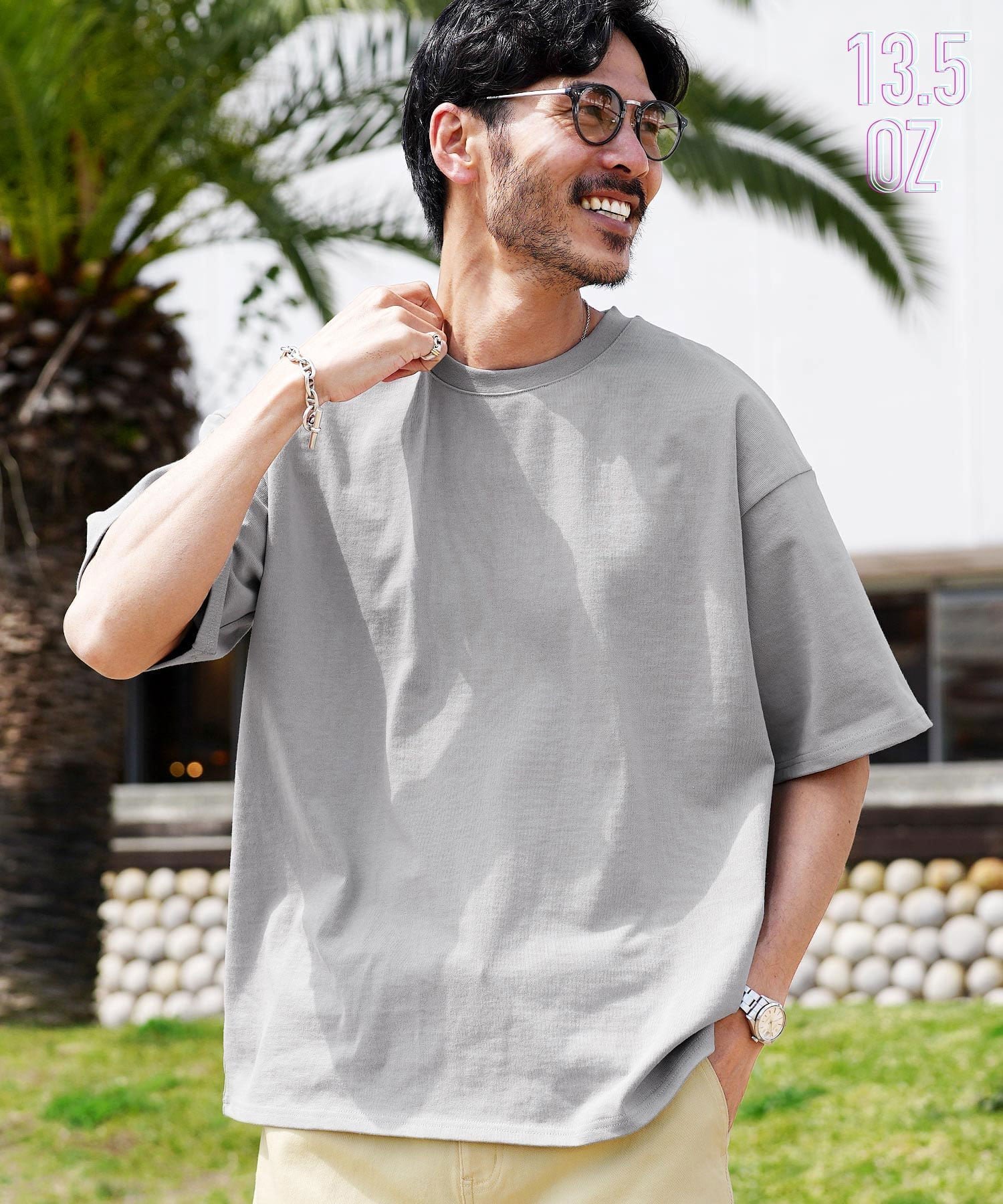 【その他のブランド/Other】のヘビーオンス ビッグシルエット 半袖 Tシャツ 26SS インテリア・キッズ・メンズ・レディースファッション・服の通販 founy(ファウニー) 　ファッション　Fashion　レディースファッション　Fashion for Women　トップス・カットソー　Cut & Sew Tops　シャツ・ブラウス・オフィスカジュアル　Elegant Blouses & Button-Ups　ロングTシャツ・Tシャツ　Longline T-Shirts & Tees　春　Spring　シンプル　Simple, Minimal　ビッグ　Big, Oversized　ボーダー　Border, Stripe　半袖　Short Sleeve, Half Sleeve　S/S・春夏　SS, Spring/Summer, Warm Season　再入荷　Restock / Back in Stock　プチプライス・低価格　Affordable / Budget Price　夏　Summer　2026年　2026　2026春夏・S/S　Spring/Summer 2026 SS26　Aグレー|ID: prp329100004987775 ipo3291000000037364843