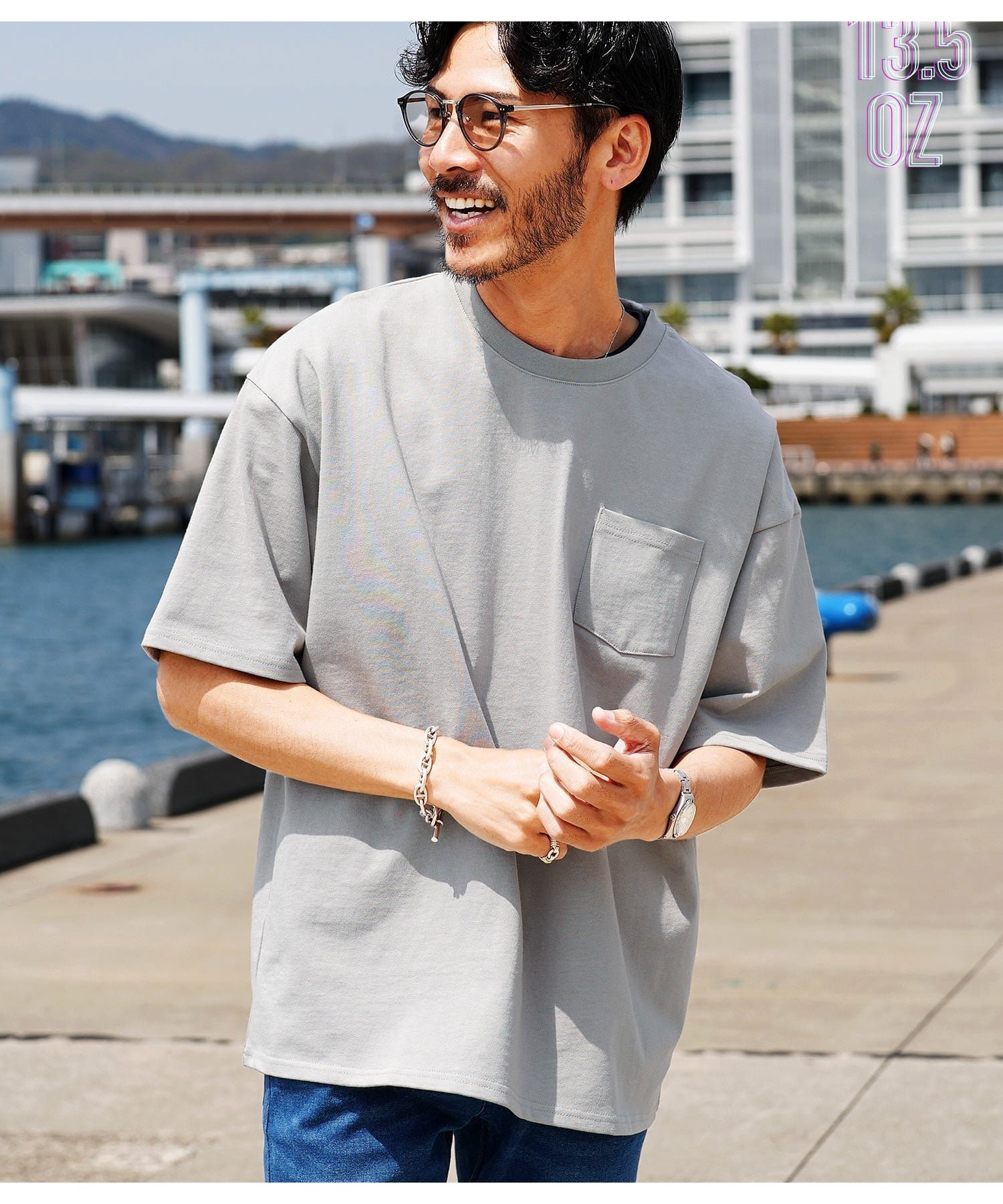 【その他のブランド/Other】のヘビーオンス ビッグシルエット 半袖 Tシャツ 26SS インテリア・キッズ・メンズ・レディースファッション・服の通販 founy(ファウニー) 　ファッション　Fashion　レディースファッション　Fashion for Women　トップス・カットソー　Cut & Sew Tops　シャツ・ブラウス・オフィスカジュアル　Elegant Blouses & Button-Ups　ロングTシャツ・Tシャツ　Longline T-Shirts & Tees　春　Spring　シンプル　Simple, Minimal　ビッグ　Big, Oversized　ボーダー　Border, Stripe　半袖　Short Sleeve, Half Sleeve　S/S・春夏　SS, Spring/Summer, Warm Season　再入荷　Restock / Back in Stock　プチプライス・低価格　Affordable / Budget Price　夏　Summer　2026年　2026　2026春夏・S/S　Spring/Summer 2026 SS26　Bグレー|ID: prp329100004987775 ipo3291000000037364844