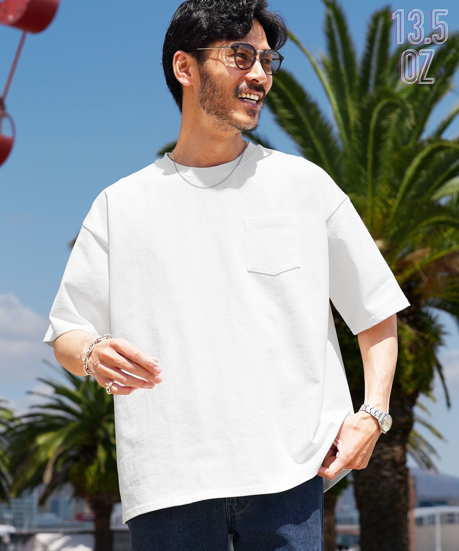 【その他のブランド/Other】のヘビーオンス ビッグシルエット 半袖 Tシャツ 26SS インテリア・キッズ・メンズ・レディースファッション・服の通販 founy(ファウニー) 　ファッション　Fashion　レディースファッション　Fashion for Women　トップス・カットソー　Cut & Sew Tops　シャツ・ブラウス・オフィスカジュアル　Elegant Blouses & Button-Ups　ロングTシャツ・Tシャツ　Longline T-Shirts & Tees　春　Spring　シンプル　Simple, Minimal　ビッグ　Big, Oversized　ボーダー　Border, Stripe　半袖　Short Sleeve, Half Sleeve　S/S・春夏　SS, Spring/Summer, Warm Season　再入荷　Restock / Back in Stock　プチプライス・低価格　Affordable / Budget Price　夏　Summer　2026年　2026　2026春夏・S/S　Spring/Summer 2026 SS26　Bホワイト|ID: prp329100004987775 ipo3291000000037364846