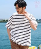 【その他のブランド/Other】のヘビーオンス ビッグシルエット 半袖 Tシャツ 26SS 大人の最旬トレンドファッション＆コーディネート founy(ファウニー) ファッション Fashion レディースファッション Fashion for Women トップス・カットソー Cut & Sew Tops シャツ・ブラウス・オフィスカジュアル Elegant Blouses & Button-Ups ロングTシャツ・Tシャツ Longline T-Shirts & Tees 春 Spring シンプル Simple, Minimal ビッグ Big, Oversized ボーダー Border, Stripe 半袖 Short Sleeve, Half Sleeve S/S・春夏 SS, Spring/Summer, Warm Season 再入荷 Restock / Back in Stock プチプライス・低価格 Affordable / Budget Price 夏 Summer 2026年 2026 2026春夏・S/S Spring/Summer 2026 SS26 thumbnail Bホワイトボーダー|ID: prp329100004987775 ipo3291000000037364848