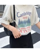 【ディスコート/Discoat】の【WEB限定】CamBridgeスーベニアビッグTシャツ《ユニセックス》 大人の最旬トレンドファッション＆コーディネート founy(ファウニー) ファッション Fashion レディースファッション Fashion for Women トップス・カットソー Cut & Sew Tops シャツ・ブラウス・オフィスカジュアル Elegant Blouses & Button-Ups ロングTシャツ・Tシャツ Longline T-Shirts & Tees おすすめ Recommended / Our Picks トレンド Trend, Trending Now ビッグ Big, Oversized プリント Print, Printed Pattern thumbnail ライトベージュ|ID: prp329100004987776 ipo3291000000037364850