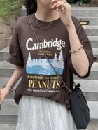 【ディスコート/Discoat】の【WEB限定】CamBridgeスーベニアビッグTシャツ《ユニセックス》 大人の最旬トレンドファッション＆コーディネート founy(ファウニー) ファッション Fashion レディースファッション Fashion for Women トップス・カットソー Cut & Sew Tops シャツ・ブラウス・オフィスカジュアル Elegant Blouses & Button-Ups ロングTシャツ・Tシャツ Longline T-Shirts & Tees おすすめ Recommended / Our Picks トレンド Trend, Trending Now ビッグ Big, Oversized プリント Print, Printed Pattern thumbnail ブラウン|ID: prp329100004987776 ipo3291000000037364852