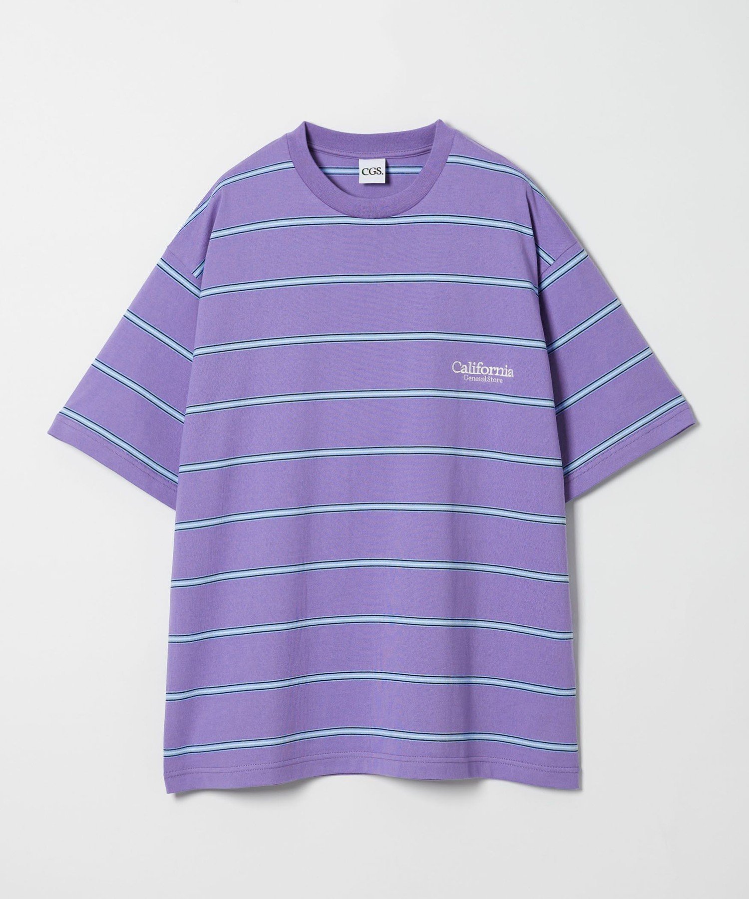 【ユナイテッドアローズ/UNITED ARROWS】のCGS. オーガニックコットン ボーダー Tシャツ インテリア・キッズ・メンズ・レディースファッション・服の通販 founy(ファウニー) 　ファッション　Fashion　レディースファッション　Fashion for Women　トップス・カットソー　Cut & Sew Tops　シャツ・ブラウス・オフィスカジュアル　Elegant Blouses & Button-Ups　ロングTシャツ・Tシャツ　Longline T-Shirts & Tees　インナー　Innerwear　ボーダー　Border, Stripe　ワンポイント　One Point, Statement Accent　アウトレット　Outlet / Clearance　PURPLE|ID: prp329100004987786 ipo3291000000037364922