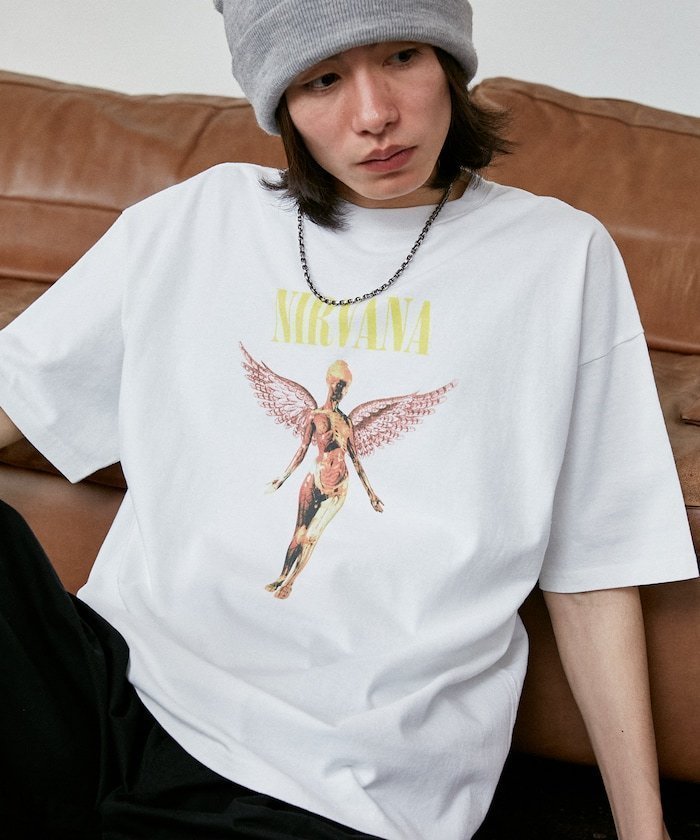 【フリークスストア/FREAK'S STORE】のNIRVANA IN UTERO バンドTシャツ 限定展開 大人の最旬トレンドファッション＆コーディネート founy(ファウニー) 　ファッション　Fashion　レディースファッション　Fashion for Women　トップス・カットソー　Cut & Sew Tops　シャツ・ブラウス・オフィスカジュアル　Elegant Blouses & Button-Ups　ロングTシャツ・Tシャツ　Longline T-Shirts & Tees　2026年　2026　2026春夏・S/S　Spring/Summer 2026 SS26　ユニセックス　Unisex, Genderless　フロント　Front, Front Design　メンズ　Men's, Menswear　ルーズ　Loose, Oversized　ヴィンテージ　Vintage Style　夏　Summer　S/S・春夏　SS, Spring/Summer, Warm Season　 other-1|ID: prp329100004987790 ipo3291000000037364945