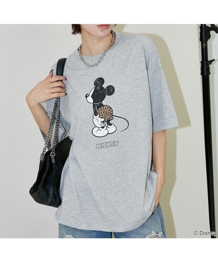 【フリークスストア/FREAK'S STORE】の機能性素材 Mickey Mouse Minnie Mouse/ミッキーマウス ミニーマウス/ フェイス Tシャツ 限定展開 インテリア・キッズ・メンズ・レディースファッション・服の通販 founy(ファウニー) 　ファッション　Fashion　レディースファッション　Fashion for Women　トップス・カットソー　Cut & Sew Tops　シャツ・ブラウス・オフィスカジュアル　Elegant Blouses & Button-Ups　ロングTシャツ・Tシャツ　Longline T-Shirts & Tees　インナー　Innerwear　吸水　Absorbent, Quick-Dry　シンプル　Simple, Minimal　スポーツ　Sports, Activewear　スラックス　Slacks, Dress Pants　デニム　Denim, Jeans Material　フェイス　Face, Facial Design　フロント　Front, Front Design　プリント　Print, Printed Pattern　羽織　Haori, Light Jacket　ユニセックス　Unisex, Genderless　レオパード　Leopard, Animal Print　S/S・春夏　SS, Spring/Summer, Warm Season　夏　Summer　エレガント 上品　Elegant　2026年　2026　2026春夏・S/S　Spring/Summer 2026 SS26　グレー|ID: prp329100004987805 ipo3291000000037365040