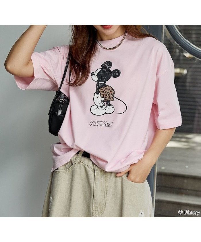 【フリークスストア/FREAK'S STORE】の機能性素材 Mickey Mouse Minnie Mouse/ミッキーマウス ミニーマウス/ フェイス Tシャツ 限定展開 インテリア・キッズ・メンズ・レディースファッション・服の通販 founy(ファウニー) 　ファッション　Fashion　レディースファッション　Fashion for Women　トップス・カットソー　Cut & Sew Tops　シャツ・ブラウス・オフィスカジュアル　Elegant Blouses & Button-Ups　ロングTシャツ・Tシャツ　Longline T-Shirts & Tees　インナー　Innerwear　吸水　Absorbent, Quick-Dry　シンプル　Simple, Minimal　スポーツ　Sports, Activewear　スラックス　Slacks, Dress Pants　デニム　Denim, Jeans Material　フェイス　Face, Facial Design　フロント　Front, Front Design　プリント　Print, Printed Pattern　羽織　Haori, Light Jacket　ユニセックス　Unisex, Genderless　レオパード　Leopard, Animal Print　S/S・春夏　SS, Spring/Summer, Warm Season　夏　Summer　エレガント 上品　Elegant　2026年　2026　2026春夏・S/S　Spring/Summer 2026 SS26　ピンク|ID: prp329100004987805 ipo3291000000037365042