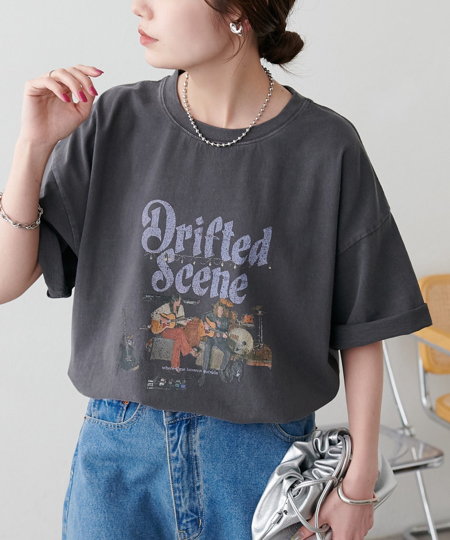 【ディスコート/Discoat】の【Enlude/夏の主役T!】製品加工アソートバンドTシャツ《ユニセックス》 インテリア・キッズ・メンズ・レディースファッション・服の通販 founy(ファウニー) 　ファッション　Fashion　レディースファッション　Fashion for Women　トップス・カットソー　Cut & Sew Tops　シャツ・ブラウス・オフィスカジュアル　Elegant Blouses & Button-Ups　ロングTシャツ・Tシャツ　Longline T-Shirts & Tees　2026年　2026　2026春夏・S/S　Spring/Summer 2026 SS26　おすすめ　Recommended / Our Picks　インナー　Innerwear　ジャケット　Jacket, Outerwear　デニム　Denim, Jeans Material　フロント　Front, Front Design　ヴィンテージ　Vintage Style　人気　Popular, Best Seller　夏　Summer　定番　Standard, Basic Item　チャコールグレー|ID: prp329100004987807 ipo3291000000037365063