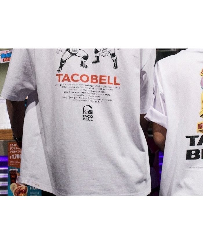 【フリークスストア/FREAK'S STORE】の限定展開 TACOBELL×FREAK S STORE 別注 ビッグシルエット バックプリント クルーネック Tシャツ インテリア・キッズ・メンズ・レディースファッション・服の通販 founy(ファウニー) 　ファッション　Fashion　レディースファッション　Fashion for Women　トップス・カットソー　Cut & Sew Tops　シャツ・ブラウス・オフィスカジュアル　Elegant Blouses & Button-Ups　ロングTシャツ・Tシャツ　Longline T-Shirts & Tees　バッグ　Bags　インナー　Innerwear　カーゴパンツ　Cargo Pants, Utility Pants　コラボ　Collaboration, Collab　ショーツ　Shorts, Short Pants　シンプル　Simple, Minimal　デニム　Denim, Jeans Material　トレンド　Trend, Trending Now　定番　Standard, Basic Item　人気　Popular, Best Seller　ビッグ　Big, Oversized　フロント　Front, Front Design　プリント　Print, Printed Pattern　ボトム　Bottoms, Lower Wear　別注　Limited Edition, Custom Order　リラックス　Relax, Relaxed Fit　ワイド　Wide, Wide Fit　ワンポイント　One Point, Statement Accent　S/S・春夏　SS, Spring/Summer, Warm Season　おすすめ　Recommended / Our Picks　夏　Summer　2026年　2026　2026春夏・S/S　Spring/Summer 2026 SS26　ホワイト|ID: prp329100004987811 ipo3291000000037365113