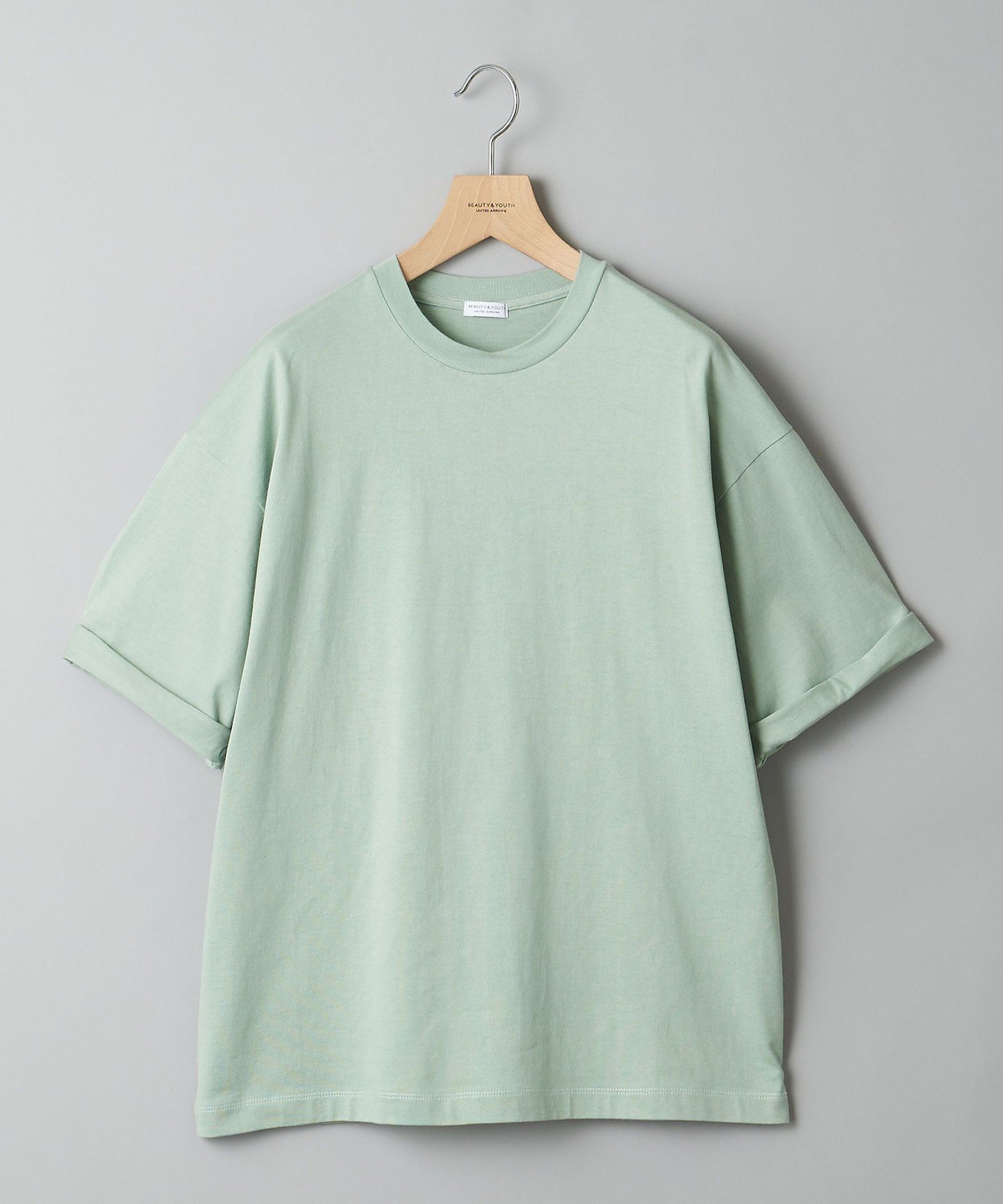 【ビューティ&ユース ユナイテッドアローズ/BEAUTY&YOUTH / UNITED ARROWS】の【WEB限定】ロールアップ ワイド テーパード Tシャツ -MADE IN JAPAN- インテリア・キッズ・メンズ・レディースファッション・服の通販 founy(ファウニー) 　ファッション　Fashion　レディースファッション　Fashion for Women　トップス・カットソー　Cut & Sew Tops　シャツ・ブラウス・オフィスカジュアル　Elegant Blouses & Button-Ups　ロングTシャツ・Tシャツ　Longline T-Shirts & Tees　インナー　Innerwear　ショルダー　Shoulder, Shoulder Strap　シンプル　Simple, Minimal　テーパード　Tapered, Tapered Pants　ドロップ　Drop Shoulder, Dropped Style　バランス　Balance, Style Balance　ロールアップ　Roll-Up, Cuffed Hem　ワイド　Wide, Wide Fit　日本製　Made In Japan　LIME|ID: prp329100004987814 ipo3291000000037365138