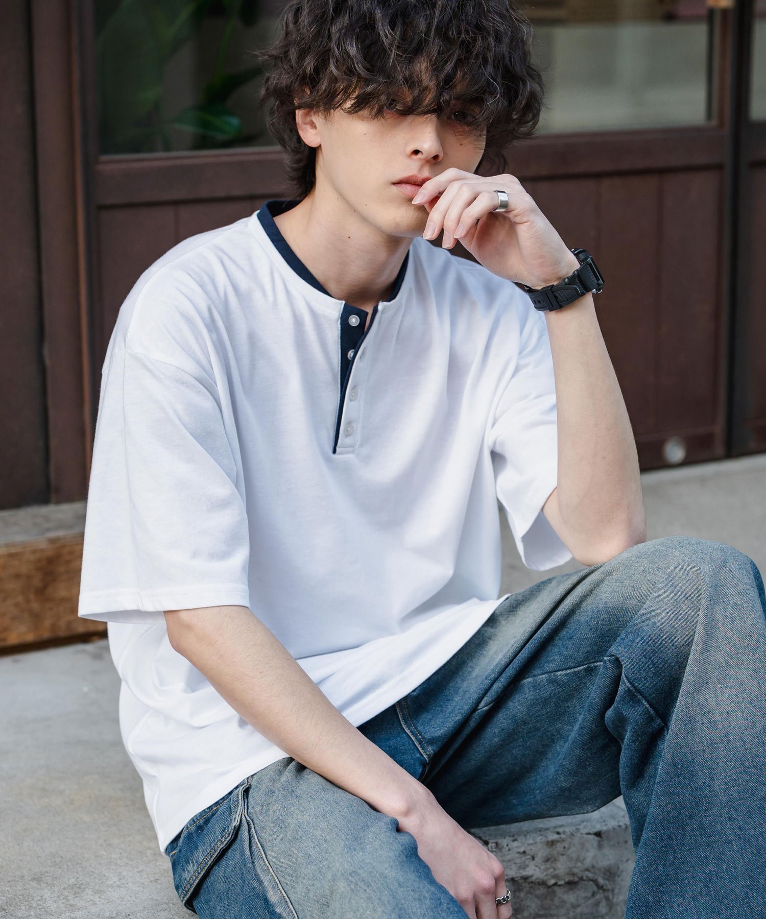 【ロッキーモンロー/Rocky Monroe】のオーバーサイズ レイヤードヘンリーネック半袖Tシャツ 大人の最旬トレンドファッション&コーディネート founy(ファウニー) ファッション Fashion レディースファッション Fashion for Women トップス・カットソー Cut & Sew Tops シャツ・ブラウス・オフィスカジュアル Elegant Blouses & Button-Ups ロングTシャツ・Tシャツ Longline T-Shirts & Tees ショルダー Shoulder, Shoulder Strap デニム Denim, Jeans Material トレンド Trend, Trending Now ドロップ Drop Shoulder, Dropped Style バランス Balance, Style Balance 半袖 Short Sleeve, Half Sleeve リラックス Relax, Relaxed Fit ワイド Wide, Wide Fit 再入荷 Restock / Back in Stock other-1|ID: prp329100004987815 ipo3291000000037365140