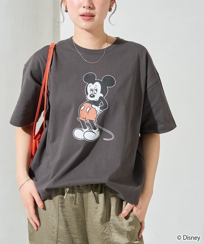 【フリークスストア/FREAK'S STORE】の限定展開 別注/前後/Mickey Mouse/ミッキーマウス 半袖Tシャツ インテリア・キッズ・メンズ・レディースファッション・服の通販 founy(ファウニー) 　ファッション　Fashion　レディースファッション　Fashion for Women　トップス・カットソー　Cut & Sew Tops　シャツ・ブラウス・オフィスカジュアル　Elegant Blouses & Button-Ups　ロングTシャツ・Tシャツ　Longline T-Shirts & Tees　2026年　2026　2026春夏・S/S　Spring/Summer 2026 SS26　おすすめ　Recommended / Our Picks　スペシャル　Special, Limited Edition　ビッグ　Big, Oversized　フロント　Front, Front Design　プリント　Print, Printed Pattern　別注　Limited Edition, Custom Order　半袖　Short Sleeve, Half Sleeve　夏　Summer　S/S・春夏　SS, Spring/Summer, Warm Season　ブラック|ID: prp329100004987844 ipo3291000000037365700