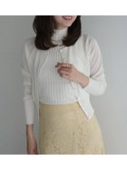 【アニュアンス/anuans】の*マーセライズコットンリブニットトップス 大人の最旬トレンドファッション＆コーディネート founy(ファウニー) ファッション Fashion レディースファッション Fashion for Women トップス・カットソー Cut & Sew Tops ニット Knit Tops & Sweaters おすすめ Recommended / Our Picks アンサンブル Ensemble Set インナー Innerwear カーディガン Cardigan, Knitwear シルク Silk, 100% Silk ジャケット Jacket, Outerwear ワイド Wide, Wide Fit エレガント 上品 Elegant thumbnail WHITE|ID: prp329100004987850 ipo3291000000037365739