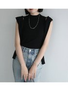 【アニュアンス/anuans】の*マーセライズコットンリブニットトップス 大人の最旬トレンドファッション＆コーディネート founy(ファウニー) ファッション Fashion レディースファッション Fashion for Women トップス・カットソー Cut & Sew Tops ニット Knit Tops & Sweaters おすすめ Recommended / Our Picks アンサンブル Ensemble Set インナー Innerwear カーディガン Cardigan, Knitwear シルク Silk, 100% Silk ジャケット Jacket, Outerwear ワイド Wide, Wide Fit エレガント 上品 Elegant thumbnail BLACK|ID: prp329100004987850 ipo3291000000037365741