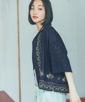 【ニコアンド/niko and】のボタニカルリワークシャツ 大人の最旬トレンドファッション&コーディネート founy(ファウニー) ファッション Fashion レディースファッション Fashion for Women トップス・カットソー Cut & Sew Tops シャツ・ブラウス・オフィスカジュアル Elegant Blouses & Button-Ups おすすめ Recommended / Our Picks シンプル Simple, Minimal ストライプ Stripe, Striped Pattern タンク Tank Top, Sleeveless Top デニム Denim, Jeans Material フラワー Flower, Floral フロント Front, Front Design ボタニカル Botanical, Floral Pattern ボックス Boxy, Box Shape リネン Linen, Linen Fabric リラックス Relax, Relaxed Fit レース Lace, Lace Fabric ワイド Wide, Wide Fit 春 Spring 羽織 Haori, Light Jacket |ID:prp329100004987860