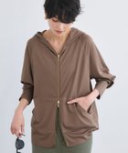 【バンヤードストーム/BARNYARDSTORM】の【UVカット / 接触冷感】UVカットCOOLタッチパーカー【WEB限定カラー】 大人の最旬トレンドファッション＆コーディネート founy(ファウニー) ファッション Fashion レディースファッション Fashion for Women トップス・カットソー Cut & Sew Tops レディースパーカー・カジュアルフーディー Casual Hoodies & Sweatshirts クール Cool, Chic デニム Denim, Jeans Material 人気 Popular, Best Seller パーカー Hoodie, Parka おすすめ Recommended / Our Picks 夏 Summer thumbnail ライトブラウン|ID: prp329100004987872 ipo3291000000037366044