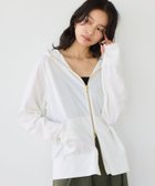 【バンヤードストーム/BARNYARDSTORM】の【UVカット / 接触冷感】UVカットCOOLタッチパーカー【WEB限定カラー】 大人の最旬トレンドファッション＆コーディネート founy(ファウニー) ファッション Fashion レディースファッション Fashion for Women トップス・カットソー Cut & Sew Tops レディースパーカー・カジュアルフーディー Casual Hoodies & Sweatshirts クール Cool, Chic デニム Denim, Jeans Material 人気 Popular, Best Seller パーカー Hoodie, Parka おすすめ Recommended / Our Picks 夏 Summer thumbnail ホワイト|ID: prp329100004987872 ipo3291000000037366045