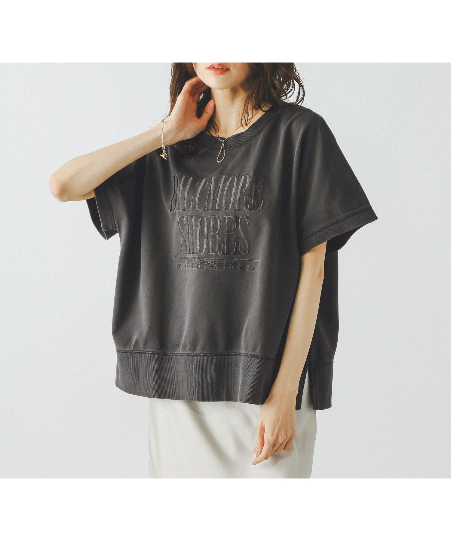 【グローバルワーク/GLOBAL WORK】のピグメントカレッジプルオーバー6分袖/660939 大人の最旬トレンドファッション＆コーディネート founy(ファウニー) 　ファッション　Fashion　レディースファッション　Fashion for Women　トップス・カットソー　Cut & Sew Tops　カジュアルプルオーバー・ニットトップス　Pullovers & Knit Tops / Casual Pullovers　おすすめ　Recommended / Our Picks　タイトスカート　Pencil Skirt, Tight Skirt　デニム　Denim, Jeans Material　ビンテージ　Vintage, Retro Style　ボトム　Bottoms, Lower Wear　ワイド　Wide, Wide Fit　ヴィンテージ　Vintage Style　 other-1|ID: prp329100004987883 ipo3291000000037366139