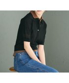 【ビューティ&ユース ユナイテッドアローズ/BEAUTY&YOUTH / UNITED ARROWS】のメッシュ ポロニット プルオーバー ウォッシャブル 大人の最旬トレンドファッション＆コーディネート founy(ファウニー) ファッション Fashion レディースファッション Fashion for Women トップス・カットソー Cut & Sew Tops ニット Knit Tops & Sweaters カジュアルプルオーバー・ニットトップス Pullovers & Knit Tops / Casual Pullovers インナー Innerwear ウォッシャブル Machine Washable コンパクト Compact, Small Size シアー Sheer, See-Through トレンド Trend, Trending Now ボトム Bottoms, Lower Wear ポロシャツ Polo Shirt, Collared Tee メッシュ Mesh, Net Fabric おすすめ Recommended / Our Picks thumbnail BLACK|ID: prp329100004987889 ipo3291000000037366223