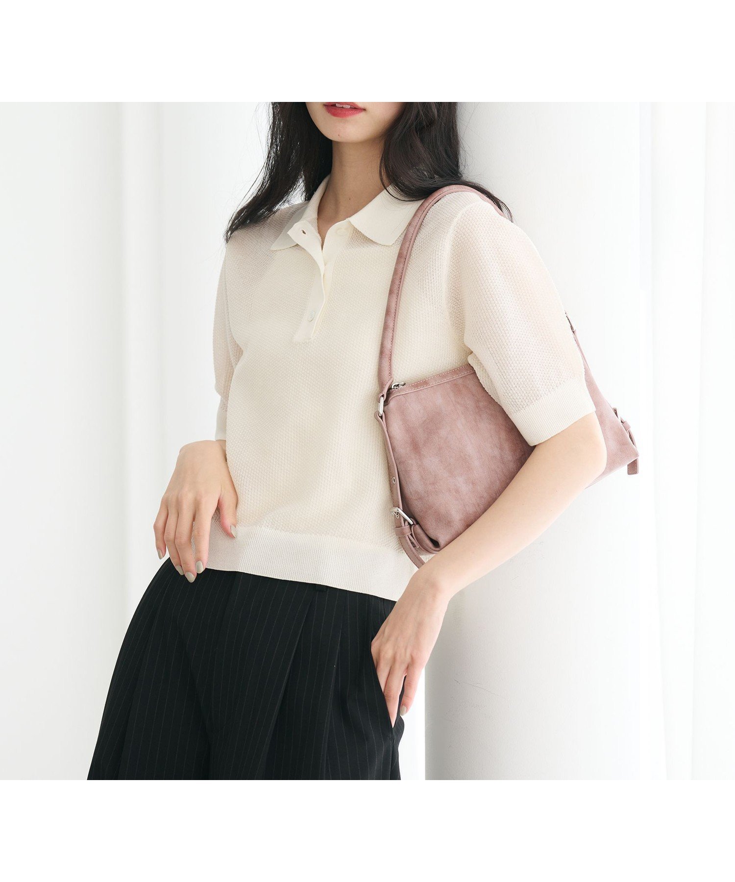 【ビューティ&ユース ユナイテッドアローズ/BEAUTY&YOUTH / UNITED ARROWS】のメッシュ ポロニット プルオーバー ウォッシャブル インテリア・キッズ・メンズ・レディースファッション・服の通販 founy(ファウニー) 　ファッション　Fashion　レディースファッション　Fashion for Women　トップス・カットソー　Cut & Sew Tops　ニット　Knit Tops & Sweaters　カジュアルプルオーバー・ニットトップス　Pullovers & Knit Tops / Casual Pullovers　インナー　Innerwear　ウォッシャブル　Machine Washable　コンパクト　Compact, Small Size　シアー　Sheer, See-Through　トレンド　Trend, Trending Now　ボトム　Bottoms, Lower Wear　ポロシャツ　Polo Shirt, Collared Tee　メッシュ　Mesh, Net Fabric　おすすめ　Recommended / Our Picks　OFF WHITE|ID: prp329100004987889 ipo3291000000037366224