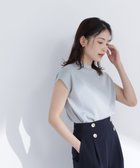 【ナチュラル ビューティー ベーシック/NATURAL BEAUTY BASIC】の総針ベーシックニット モックネック 大人の最旬トレンドファッション＆コーディネート founy(ファウニー) ファッション Fashion レディースファッション Fashion for Women トップス・カットソー Cut & Sew Tops ニット Knit Tops & Sweaters ストレート Straight, Straight Cut スリーブ Sleeve, Long Sleeve / Short Sleeve フレンチ French, French Style ベーシック Basic, Essential モックネック Mock Neck, Short Turtleneck 定番 Standard, Basic Item thumbnail ライトグリーン|ID: prp329100004987895 ipo3291000000037366259