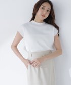 【ナチュラル ビューティー ベーシック/NATURAL BEAUTY BASIC】の総針ベーシックニット モックネック 大人の最旬トレンドファッション＆コーディネート founy(ファウニー) ファッション Fashion レディースファッション Fashion for Women トップス・カットソー Cut & Sew Tops ニット Knit Tops & Sweaters ストレート Straight, Straight Cut スリーブ Sleeve, Long Sleeve / Short Sleeve フレンチ French, French Style ベーシック Basic, Essential モックネック Mock Neck, Short Turtleneck 定番 Standard, Basic Item thumbnail オフホワイト1|ID: prp329100004987895 ipo3291000000037366261