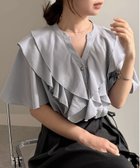 【ラナン/Ranan】のRanan/ラッフルフリルブラウス 大人の最旬トレンドファッション＆コーディネート founy(ファウニー) ファッション Fashion レディースファッション Fashion for Women トップス・カットソー Cut & Sew Tops シャツ・ブラウス・オフィスカジュアル Elegant Blouses & Button-Ups デニム Denim, Jeans Material トレンド Trend, Trending Now フェミニン Feminine, Girly フリル Frill, Ruffle ポケット Pocket, Pocket Detail エレガント 上品 Elegant thumbnail BUGR|ID: prp329100004987899 ipo3291000000037366316