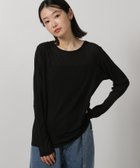 【ラコレ/LAKOLE】のスラブシアー長袖T 大人の最旬トレンドファッション＆コーディネート founy(ファウニー) ファッション Fashion レディースファッション Fashion for Women トップス・カットソー Cut & Sew Tops インナー Innerwear サロペット Overalls, Salopette シアー Sheer, See-Through シンプル Simple, Minimal ジャケット Jacket, Outerwear 長袖 Long Sleeve, Full Sleeve thumbnail ブラック|ID: prp329100004987904 ipo3291000000037366374