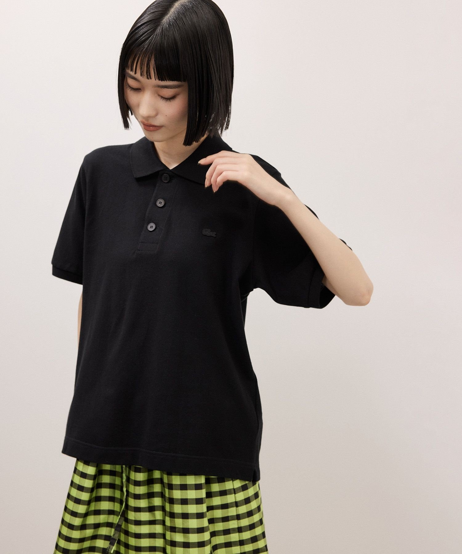 【アダム エ ロペ/ADAM ET ROPE'】の【LACOSTE for ADAM ET ROPE 】別注 Classic Polo インテリア・キッズ・メンズ・レディースファッション・服の通販 founy(ファウニー) 　ファッション　Fashion　レディースファッション　Fashion for Women　クラシック　Classic, Timeless Style　パターン　Pattern, Design Print　フランス　France, French　フロント　Front, Front Design　ポロシャツ　Polo Shirt, Collared Tee　別注　Limited Edition, Custom Order　メンズ　Men's, Menswear　2026年　2026　2026春夏・S/S　Spring/Summer 2026 SS26　ブラック(01)|ID: prp329100004987905 ipo3291000000037366384