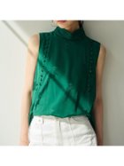 【アニュアンス/anuans】のブーケジャカードブラウス 大人の最旬トレンドファッション＆コーディネート founy(ファウニー) ファッション Fashion レディースファッション Fashion for Women トップス・カットソー Cut & Sew Tops シャツ・ブラウス・オフィスカジュアル Elegant Blouses & Button-Ups おすすめ Recommended / Our Picks ギャザー Gathered, Ruffled クラシカル Classical, Vintage-Inspired シンプル Simple, Minimal スリット Slit, Slit Detail セットアップ Set-Up, Coordinated Outfit ノースリーブ Sleeveless, No-Sleeve フロント Front, Front Design ボタニカル Botanical, Floral Pattern モチーフ Motif, Design Theme ラグジュアリー Luxury, Elegant ヴィンテージ Vintage Style thumbnail GREEN|ID: prp329100004987910 ipo3291000000037366450