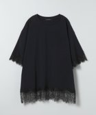 【ジーナシス/JEANASiS】のレーストリムキョウネンSS TEE ブラック|ID: prp329100004987917 ipo3291000000037366534