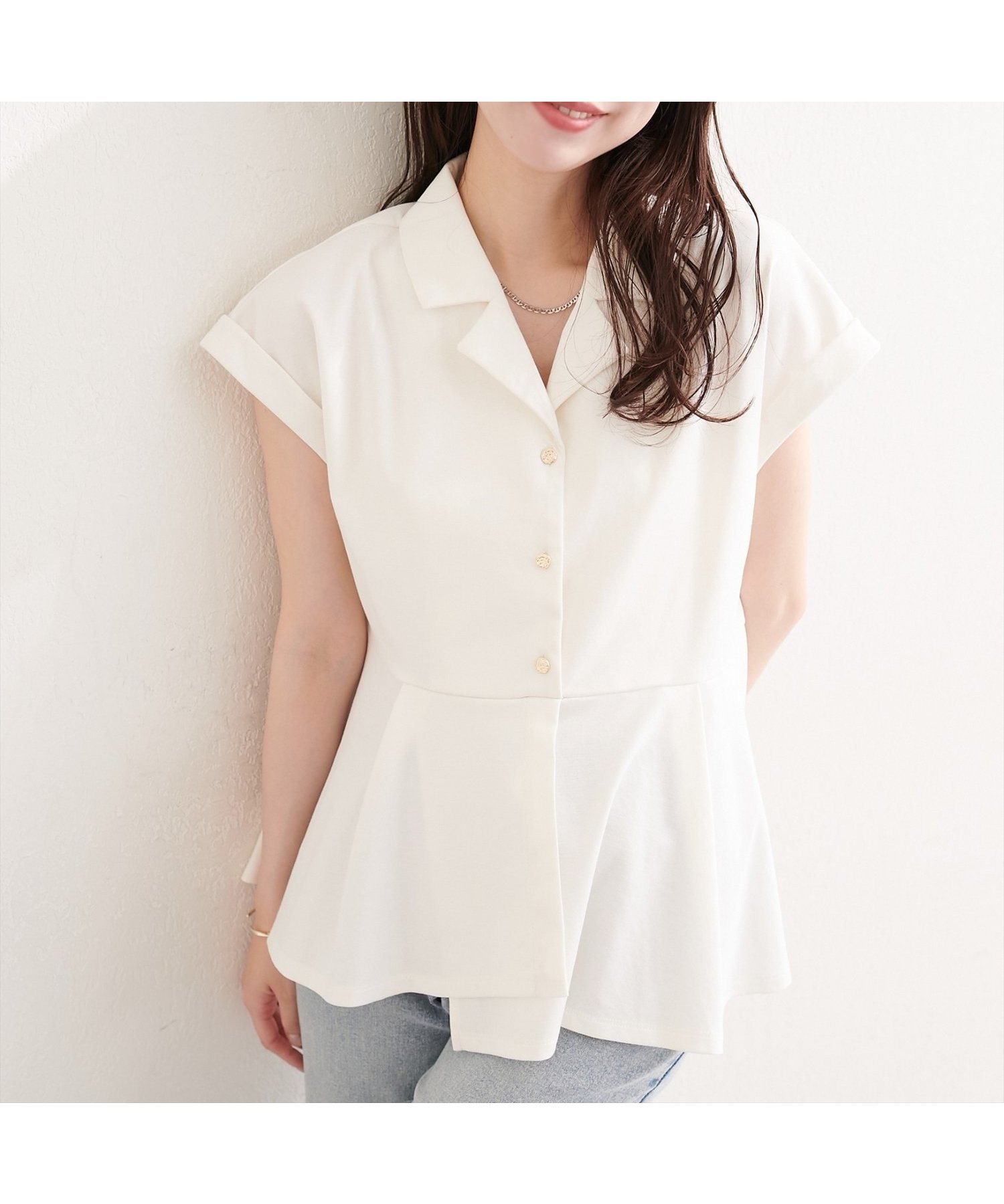 【ナチュラルクチュール/natural couture】のイレヘムカットソートップス インテリア・キッズ・メンズ・レディースファッション・服の通販 founy(ファウニー) 　ファッション　Fashion　レディースファッション　Fashion for Women　トップス・カットソー　Cut & Sew Tops　カットソー・ベーシックTシャツ　Cut-and-Sewn Tops / Stretch Tees & Basics　アクセサリー　Fashion Accessories　サンダル　Sandals, Summer Shoes　シンプル　Simple, Minimal　ジャケット　Jacket, Outerwear　スニーカー　Sneakers, Trainers　デコルテ　Décolleté, Neckline　フォーマル　Formal, Dressy　再入荷　Restock / Back in Stock　エレガント 上品　Elegant　2026年　2026　2026春夏・S/S　Spring/Summer 2026 SS26　オフホワイト|ID: prp329100004987918 ipo3291000000037366538