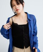 【ジーナシス/JEANASiS】のリブカットレーストリムキャミ ブラック|ID: prp329100004987925 ipo3291000000037366599
