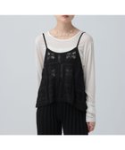 【レプシィム ローリーズファーム/LEPSIM LOWRYS FARM】のクロシェキャミ 大人の最旬トレンドファッション＆コーディネート founy(ファウニー) ファッション Fashion レディースファッション Fashion for Women トップス・カットソー Cut & Sew Tops キャミソール&ノースリーブ Camisoles & Sleeveless Tops おすすめ Recommended / Our Picks キャミソール Camisole, Spaghetti Strap Top セットアップ Set-Up, Coordinated Outfit トレンド Trend, Trending Now リボン Ribbon, Bow thumbnail ブラック09|ID: prp329100004987928 ipo3291000000037366626
