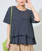 【フリークスストア/FREAK'S STORE】の限定展開 ボーダー フリル 切り替え 半袖 トップス 大人の最旬トレンドファッション＆コーディネート founy(ファウニー) ファッション Fashion レディースファッション Fashion for Women トップス・カットソー Cut & Sew Tops 2026年 2026 2026春夏・S/S Spring/Summer 2026 SS26 バランス Balance, Style Balance フリル Frill, Ruffle ボトム Bottoms, Lower Wear ボーダー Border, Stripe ワイド Wide, Wide Fit エレガント 上品 Elegant 半袖 Short Sleeve, Half Sleeve 夏 Summer S/S・春夏 SS, Spring/Summer, Warm Season thumbnail ネイビー|ID: prp329100004987934 ipo3291000000037366658