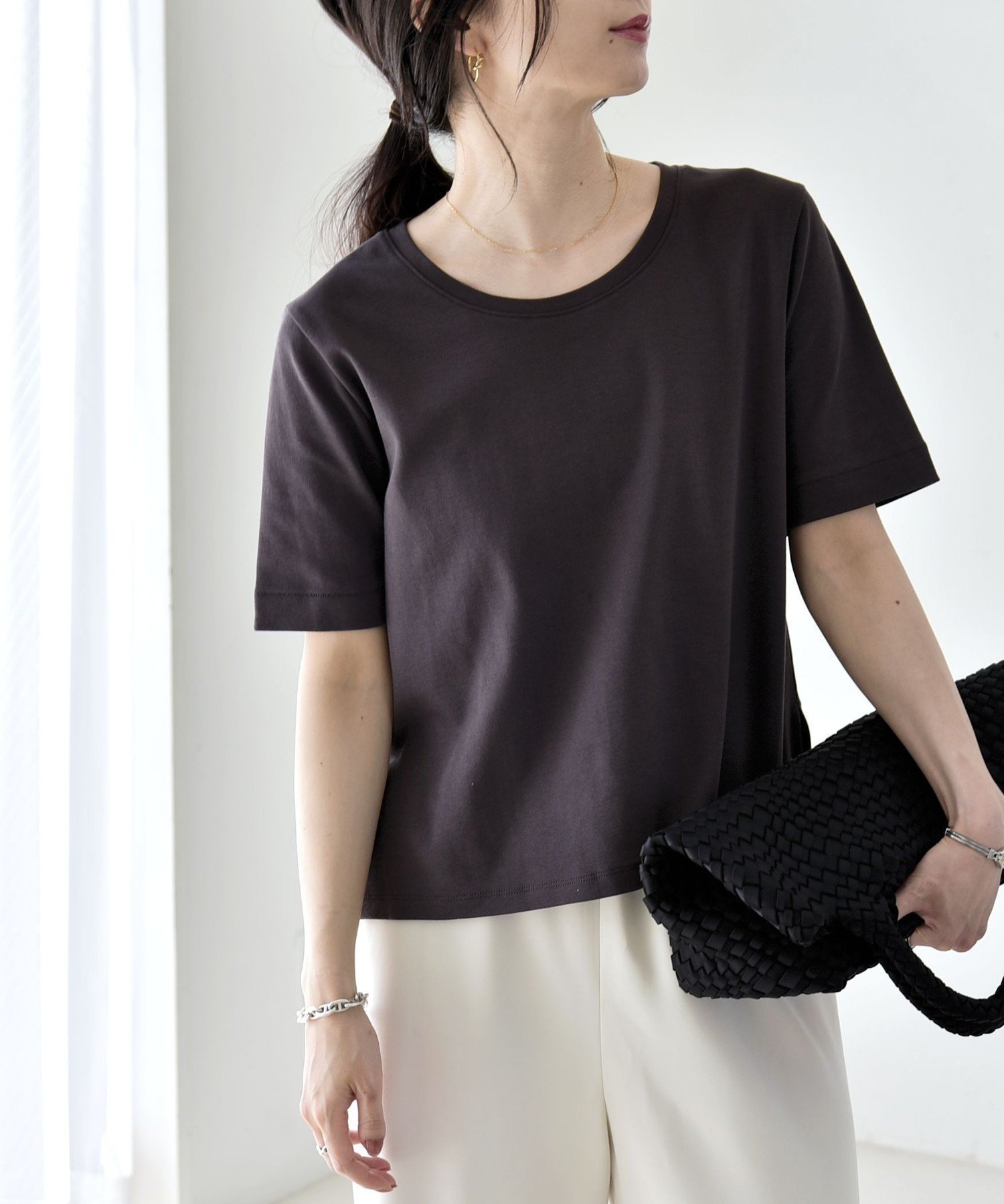 【シップス/SHIPS】のquaranciel 接触冷感/汗染み防止加工/洗濯機可能 ベーシック コンパクト TEE インテリア・キッズ・メンズ・レディースファッション・服の通販 founy(ファウニー) 　ファッション　Fashion　レディースファッション　Fashion for Women　インナー　Innerwear　洗える　Machine Washable　カーディガン　Cardigan, Knitwear　コンパクト　Compact, Small Size　ショート　Short, Short Length　ジャケット　Jacket, Outerwear　スリット　Slit, Slit Detail　デニム　Denim, Jeans Material　トレンド　Trend, Trending Now　バランス　Balance, Style Balance　フィット　Fit, Slim Fit　ベーシック　Basic, Essential　ボトム　Bottoms, Lower Wear　ワイド　Wide, Wide Fit　おすすめ　Recommended / Our Picks　ビジネス 仕事 通勤　Business / Work / Commuting　2026年　2026　2026春夏・S/S　Spring/Summer 2026 SS26　グレー系その他|ID: prp329100004987935 ipo3291000000037366662