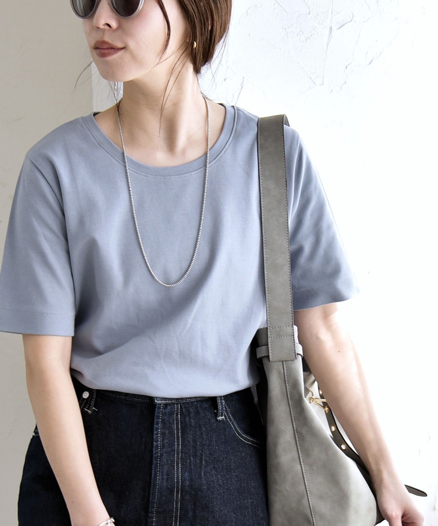 【シップス/SHIPS】のquaranciel 接触冷感/汗染み防止加工/洗濯機可能 ベーシック コンパクト TEE インテリア・キッズ・メンズ・レディースファッション・服の通販 founy(ファウニー) 　ファッション　Fashion　レディースファッション　Fashion for Women　インナー　Innerwear　洗える　Machine Washable　カーディガン　Cardigan, Knitwear　コンパクト　Compact, Small Size　ショート　Short, Short Length　ジャケット　Jacket, Outerwear　スリット　Slit, Slit Detail　デニム　Denim, Jeans Material　トレンド　Trend, Trending Now　バランス　Balance, Style Balance　フィット　Fit, Slim Fit　ベーシック　Basic, Essential　ボトム　Bottoms, Lower Wear　ワイド　Wide, Wide Fit　おすすめ　Recommended / Our Picks　ビジネス 仕事 通勤　Business / Work / Commuting　2026年　2026　2026春夏・S/S　Spring/Summer 2026 SS26　ライトブルー|ID: prp329100004987935 ipo3291000000037366663