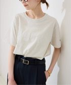 【スローブ イエナ/SLOBE IENA】のChampion/チャンピオン SLOBE別注 ロゴTシャツ 大人の最旬トレンドファッション＆コーディネート founy(ファウニー) ファッション Fashion レディースファッション Fashion for Women トップス・カットソー Cut & Sew Tops シャツ・ブラウス・オフィスカジュアル Elegant Blouses & Button-Ups ロングTシャツ・Tシャツ Longline T-Shirts & Tees スポーツ Sports, Activewear スマート Smart, Elegant ニューヨーク New York, NYC Style バランス Balance, Style Balance ボトム Bottoms, Lower Wear 別注 Limited Edition, Custom Order thumbnail ナチュラル|ID: prp329100004987936 ipo3291000000037366667
