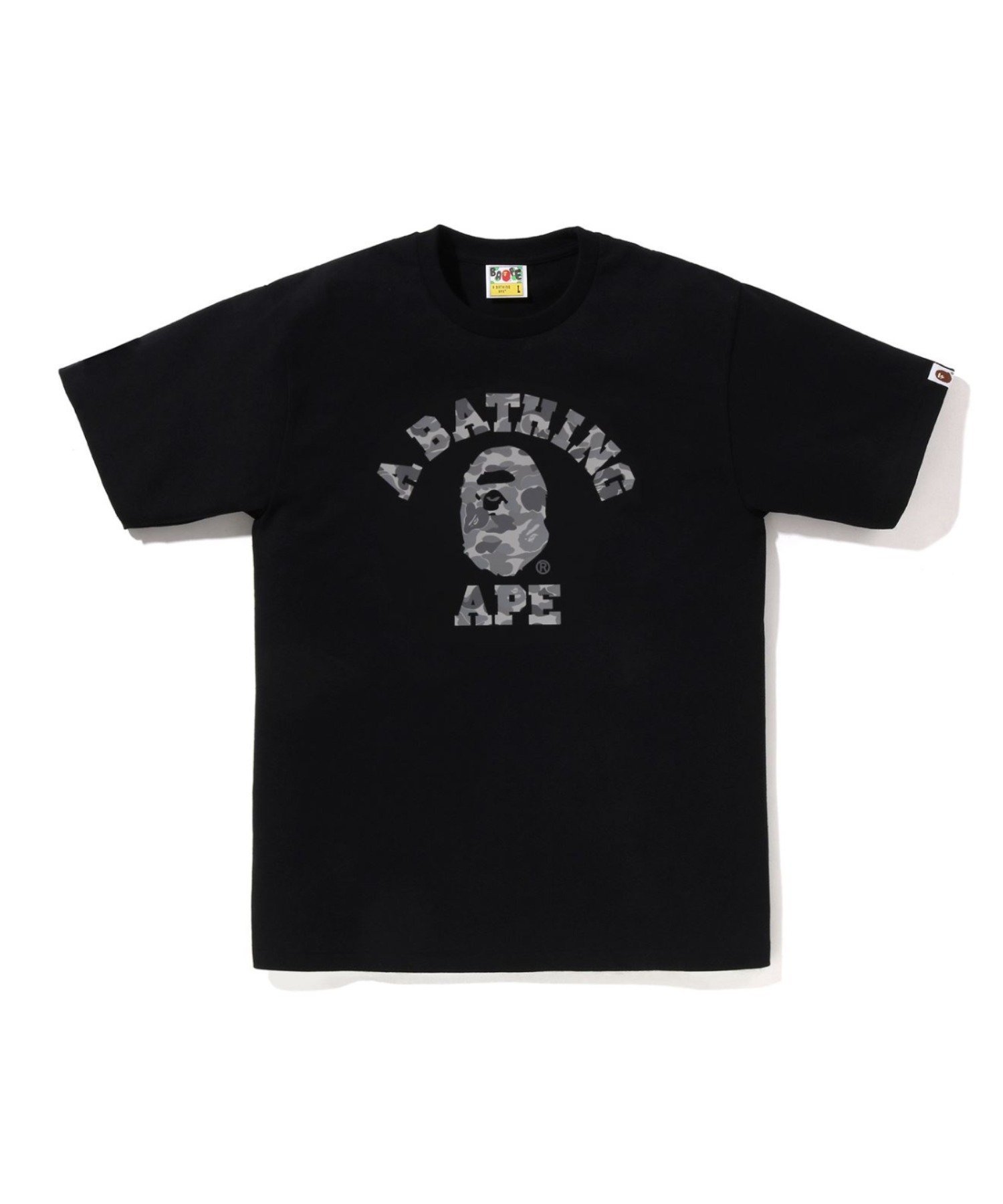 【ア ベイシング エイプ/A BATHING APE】のABC CAMO REFLECTIVE ON COLLEGE TEE 大人の最旬トレンドファッション＆コーディネート founy(ファウニー) 　ファッション　Fashion　レディースファッション　Fashion for Women　インナー　Innerwear　ショート　Short, Short Length　スリーブ　Sleeve, Long Sleeve / Short Sleeve　フロント　Front, Front Design　 other-1|ID: prp329100004987952 ipo3291000000037366805