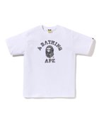 【ア ベイシング エイプ/A BATHING APE】のABC CAMO REFLECTIVE ON COLLEGE TEE 大人の最旬トレンドファッション＆コーディネート founy(ファウニー) ファッション Fashion レディースファッション Fashion for Women インナー Innerwear ショート Short, Short Length スリーブ Sleeve, Long Sleeve / Short Sleeve フロント Front, Front Design thumbnail WHITE|ID: prp329100004987952 ipo3291000000037366807