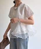 【ドゥドゥ/DouDou】の【WEB限定】レース×オーガンジーフリルプルオーバー 大人の最旬トレンドファッション＆コーディネート founy(ファウニー) ファッション Fashion レディースファッション Fashion for Women トップス・カットソー Cut & Sew Tops カジュアルプルオーバー・ニットトップス Pullovers & Knit Tops / Casual Pullovers アシンメトリー Asymmetrical Style シンプル Simple, Minimal スマート Smart, Elegant フリル Frill, Ruffle レース Lace, Lace Fabric S/S・春夏 SS, Spring/Summer, Warm Season 再入荷 Restock / Back in Stock 夏 Summer 2026年 2026 2026春夏・S/S Spring/Summer 2026 SS26 thumbnail オフホワイト|ID: prp329100004987955 ipo3291000000037366821