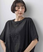 【スタディオ クリップ/studio CLIP】の《natural by clip》アソートモチーフレースTシャツ 大人の最旬トレンドファッション＆コーディネート founy(ファウニー) ファッション Fashion レディースファッション Fashion for Women トップス・カットソー Cut & Sew Tops シャツ・ブラウス・オフィスカジュアル Elegant Blouses & Button-Ups ロングTシャツ・Tシャツ Longline T-Shirts & Tees ラウンド Round, Round Neck リラックス Relax, Relaxed Fit レース Lace, Lace Fabric 無地 Plain, Solid Color thumbnail ブラック(big)|ID: prp329100004987956 ipo3291000000037366827