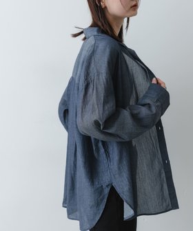 【センスオブプレイス/SENSE OF PLACE by URBAN RESEARCH】のポケットツキシアーデニムシャツ 大人の最旬トレンドファッション＆コーディネート founy(ファウニー) ファッション Fashion レディースファッション Fashion for Women トップス・カットソー Cut & Sew Tops シャツ・ブラウス・オフィスカジュアル Elegant Blouses & Button-Ups 2026年 2026 2026春夏・S/S Spring/Summer 2026 SS26 シンプル Simple, Minimal デニム Denim, Jeans Material トレンド Trend, Trending Now バランス Balance, Style Balance 今季 This Season, Current Season 夏 Summer S/S・春夏 SS, Spring/Summer, Warm Season |ID:prp329100004987957