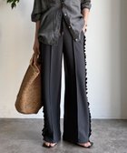 【ドゥドゥ/DouDou】の【新色追加/WEB限定】カットジョーゼットサイドフリルラインパンツ 大人の最旬トレンドファッション＆コーディネート founy(ファウニー) ファッション Fashion レディースファッション Fashion for Women パンツ Pants & Trousers ジョーゼット Georgette, Semi-Sheer Fabric スマート Smart, Elegant センター Center, Center Line 雑誌 Magazine, Fashion Magazine トレンド Trend, Trending Now フェミニン Feminine, Girly フリル Frill, Ruffle フロント Front, Front Design リラックス Relax, Relaxed Fit S/S・春夏 SS, Spring/Summer, Warm Season 再入荷 Restock / Back in Stock 夏 Summer エレガント 上品 Elegant 2026年 2026 2026春夏・S/S Spring/Summer 2026 SS26 thumbnail チャコールグレー|ID: prp329100004987969 ipo3291000000037366926