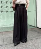 【ゼヴォン/Thevon】のベルト付きタックワイドスラックス 大人の最旬トレンドファッション＆コーディネート founy(ファウニー) ファッション Fashion レディースファッション Fashion for Women ベルト&ウエストマーク Belts & Waist Accessories アクセサリー Fashion Accessories インナー Innerwear 春 Spring シンプル Simple, Minimal ジャケット Jacket, Outerwear スラックス Slacks, Dress Pants トレンド Trend, Trending Now ワイド Wide, Wide Fit S/S・春夏 SS, Spring/Summer, Warm Season 再入荷 Restock / Back in Stock おすすめ Recommended / Our Picks 夏 Summer エレガント 上品 Elegant 2026年 2026 2026春夏・S/S Spring/Summer 2026 SS26 thumbnail ブラック|ID: prp329100004987977 ipo3291000000037367002